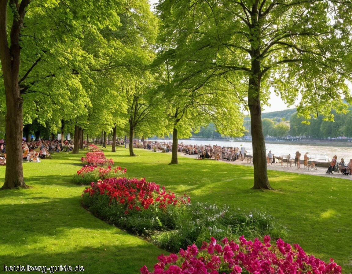 Neckarwiese Heidelberg - Die schönsten Parks und Gärten in Heidelberg